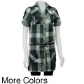 Simply Irresistible Women's Plaid Belted Tunic