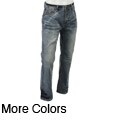 Kanji Men's Embroidered Pockets Denim Jeans