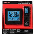 Sharp Ultra-thin Bedside and Travel Clock Set