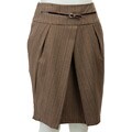Hanna & Gracie Women's Camel Tulip Skirt