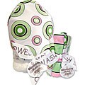 Trend Lab Blooming Baby Pixie Stix Hooded Towel/ Wash Cloth Set