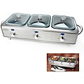 Nostalgia Electrics BCS-998 3-section Stainless Steel Buffet