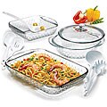 Anchor Hocking 4-piece Basketweave Ovenware Set