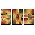 'Abstract' Hand-painted Oil on Canvas Art Set