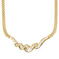 18k Yellow Gold 1 1/2ct TDW Diamond Necklace (I-J, SI)