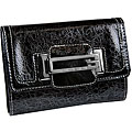 Guess Women's 'Camden' Shiny Black Tri-fold Wallet