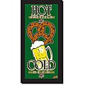 Walter Ayres 'Hot Pretzels & Cold Beer' Canvas Art