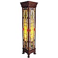 Mission Design Tiffany-style Pedestal Lamp
