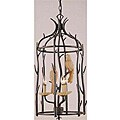 Aviary 3-light Aged Driftwood Chandelier
