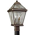 Oil-rubbed Bronze 2-light Outdoor Post Lantern