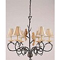 Aviary 6-light Aged Driftwood Chandelier