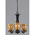 La Perla Harvest Bronze 3-light Chandelier