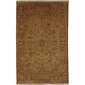 Hand-knotted Rust/ Ginger Wool Rug (2'6 x 8') with Free Rug Pad