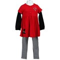 Laura Ashley Girl's Puppy Dress/Legging Set