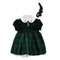Little Bitty Newborn Girl's Velour Dress