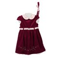 Little Bitty Toddler Girls' Solid Velour Dress