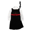 Little Bitty Girls Velour 3-piece Jumper Set