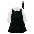 Little Bitty Toddler Girls' Velour 3-piece Jumper Set