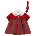 Little Bitty Infant Girls Plaid 3-piece Dress Set