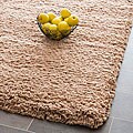 Hand-woven Shag Solo Taupe Rug (4' x 6')