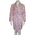 Floral Peace Sign Super Soft Plush Robe