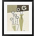 Cheryl Lee 'Green and White Flowers III' Framed Art Print