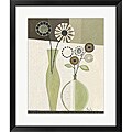 Cheryl Lee 'Green and White Flowers II' Framed Art Print
