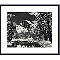 Adams 'Half Dome, Merced River, Winter' Metal Framed Art
