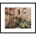 Dennis Barloga 'Hydrangea Courtyard' Metal Framed Art Print