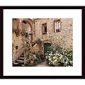 Dennis Barloga 'Hydrangea Courtyard' Wood Framed Art Print