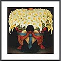 Diego Rivera 'El Vendedor de Alcatraces' Metal Framed Art Print