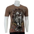 Majesty & Royalty Men's Gothic-style Skeleton Shirt