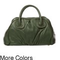 Presa 'Bella' Double Handle Leather Satchel