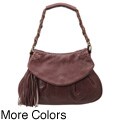 Presa 'Jubilee' Small Leather Tassle Shoulder Bag