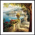 Roberto Lombardi 'Portofino Light' Metal Framed Art Print