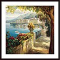 Roberto Lombardi 'Portofino Light' Wood Framed Art Print