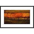 Seth Winegar 'Red Trees I' Metal Framed Art Print