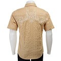 Do Denim Men's Embroidered Striped Shirt