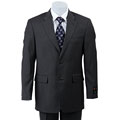 Adolfo Men's Charcoal Pinstripe Suit