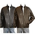 Izod Men's New Zealand Lambskin Bomber Jacket