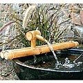 Classic 18-inch Bamboo Water Spout and Pump Kit (Vietnam)