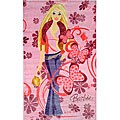 Pink Barbie Area Rug (3'4 x 5'3)