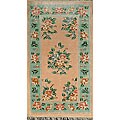 Hand-knotted Light Pink Oriental Silk Rug (2'2 x 3'8)