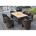 Bimini All Weather 7-piece Wicker Patio Dining Furniture Set