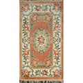 Hand-knotted Light Pink Oriental Silk Rug (2'4 x 4'2)