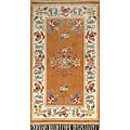 Hand-knotted Copper Rug (2'1 x 3'9)