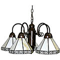 Tiffany Style Simple 5-light Hanging Lamp