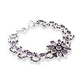 Sterling Silver Amethyst 'Lavender' Bracelet (India)
