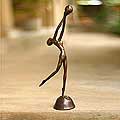 Bronze 'Dancing Gymnast' Sculpture (Indonesia)