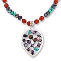Carnelian and Amethyst 'Drama' Necklace (India)